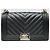 Chanel Boy Flap aus schwarzem Lammleder mit Chevron-Muster, Silberhardware - Ansicht 2