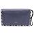 Valentino Clutch Rockstud con patta dorata Blu - vista 10