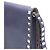 Valentino Clutch Rockstud con patta dorata Blu - vista 14