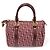 Dior Bolsa Tote Trotter Boston em jacquard Oblique vermelho com detalhes dourados