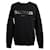 Balmain Sweatshirt mit metallischem Logo Schwarz