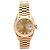 Rolex Orologio Datejust da donna in oro con quadrante in oro e dieci diamanti originali D'oro