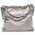 Chanel Borsa a Spalla Medium Grigia Marrone