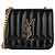 Saint Laurent Borsa Vicky Small in vernice trapuntata Multicolore