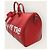 Louis Vuitton Borsa Keepall Epi con Logo Supreme Rosso - vista 2