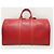 Louis Vuitton Borsa Keepall Epi con Logo Supreme Rosso - vista 5