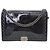 Chanel Patent Vintage Silber Boy Bag Large Schwarz
