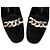 Valentino Wildleder-Pumps mit Kette Schwarz - Ansicht 3