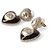 Chanel Orecchini Gold Black CC Heart Pearl Crystal Nero - vista 2