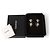 Chanel Orecchini Gold Black CC Heart Pearl Crystal Nero - vista 5