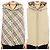 Burberry Reversible gesteppte Kinderweste mit Vintage-Karomuster (Beige) Mehrfarben