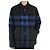 Burberry Surcamicia a quadri oversize da uomo (Nero/Blu)