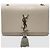 Saint Laurent Borsa a tracolla Kate in coccodrillo con nappe Beige Pink Marrone - vista 2