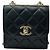 Chanel Mini borsa a catena Trendy CC in agnello nero e oro