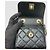 Chanel Mini borsa a catena Trendy CC in agnello nero e oro - vista 7