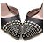 Gucci Scarpe in pelle nera con borchie argentate Nero - vista 3