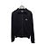 Balenciaga Giacca con zip da donna con logo BB ricamato nero