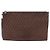 Fendi Clutch con tracolla FF in scamosciato marrone