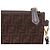 Fendi Clutch con tracolla FF in scamosciato marrone - vista 3