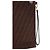 Fendi Clutch con tracolla FF in scamosciato marrone - vista 4