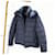 Prada Giacca imbottita con cappuccio e logo Triangle Blu - vista 3