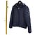 Prada Giacca imbottita leggera con cappuccio blu navy da uomo