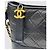 Chanel Borsa Hobo Gabrielle Medium Black Series Nero - vista 9