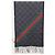Gucci Sciarpa in lana GG Web Niki Black Charcoal Marrone - vista 2