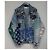Balenciaga Oversized Indigo Graffiti Denimjacke Mehrfarben - Ansicht 3