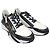 Fendi Sneakers Flow in pelle nera e jacquard FF marrone Nero