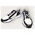 Fendi Sneakers Flow in pelle nera e jacquard FF marrone Nero - vista 3