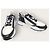Fendi Sneakers Flow in pelle nera e jacquard FF marrone Nero - vista 4