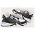 Fendi Sneakers Flow in pelle nera e jacquard FF marrone Nero - vista 5