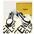 Fendi Sneakers Flow in pelle nera e jacquard FF marrone Nero - vista 8