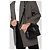 Saint Laurent Loulou Toy Schultertasche aus gestepptem Leder Schwarz/Silber - Ansicht 11