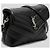Saint Laurent Loulou Toy Schultertasche aus gestepptem Leder Schwarz/Silber - Ansicht 13