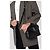 Saint Laurent Loulou Toy Schultertasche aus gestepptem Leder Schwarz/Silber - Ansicht 3