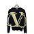 Valentino Rundstrick Black Neon Garavani Schwarz