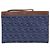 Fendi Clutch piatta in jacquard denim Medium Blu