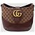 Gucci Borsa a Spalla Ally GG Medium Bordeaux Rosso - vista 2