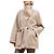 Hermès Abrigo de cachemira para mujer Beige Castaño