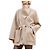 Hermès Abrigo de cachemira para mujer Beige Castaño - vista 2