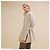 Hermès Abrigo de cachemira para mujer Beige Castaño - vista 3