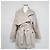 Hermès Abrigo de cachemira para mujer Beige Castaño - vista 6