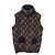 Louis Vuitton Gilet con Cappuccio Monogram Lurex Marrone