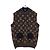Louis Vuitton Gilet con Cappuccio Monogram Lurex Marrone - vista 4