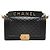 Chanel Boy Handtasche mit Tragegriff aus Lammleder Größe Medium Schwarz