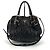 Prada Borsa a Spalla e Tote in Nappa Gauffre Nero - vista 2