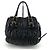 Prada Borsa a Spalla e Tote in Nappa Gauffre Nero - vista 5