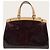 Louis Vuitton Borsa a tracolla Brea in vernice bordeaux Rosso - vista 5